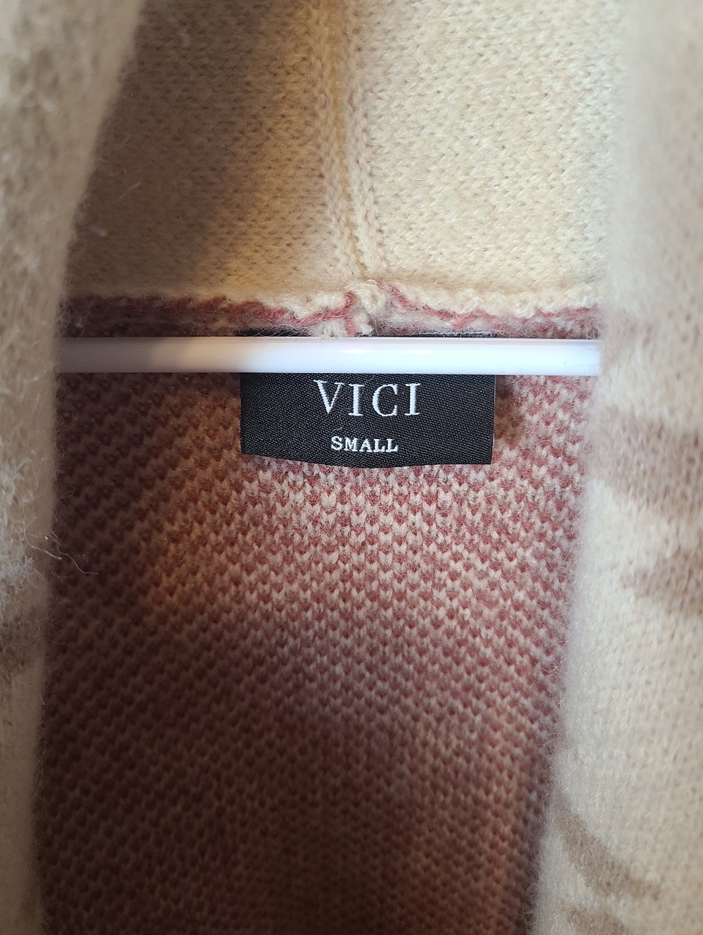 VICI sweater Fringe Waist Tie Sweater Western Size Small Oversized - Picture 3 of 7